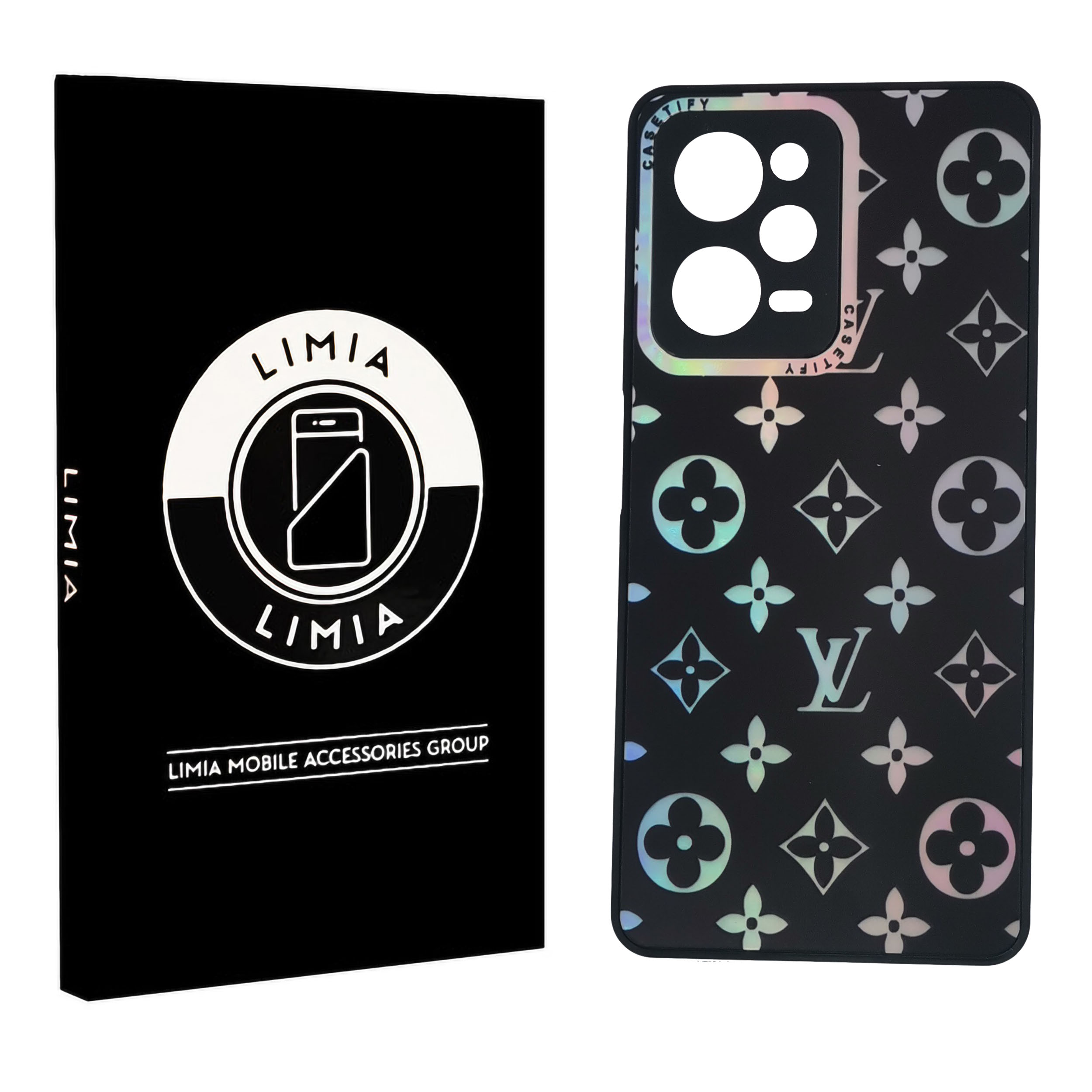 اصلی مشکی ال وی 1 قاب گوشی عروسکی شبرنگی پی وی دی لویی ویتون شیائومی Poco X5Pro - تصویر 1