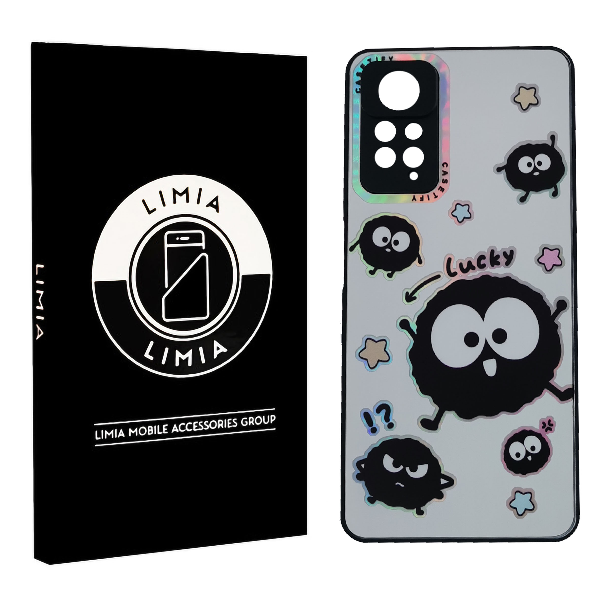 اصلی مشکی لاکی 1 قاب گوشی عروسکی شبرنگی پی وی دی شیائومی Note 11PRO/12PRO - تصویر 1