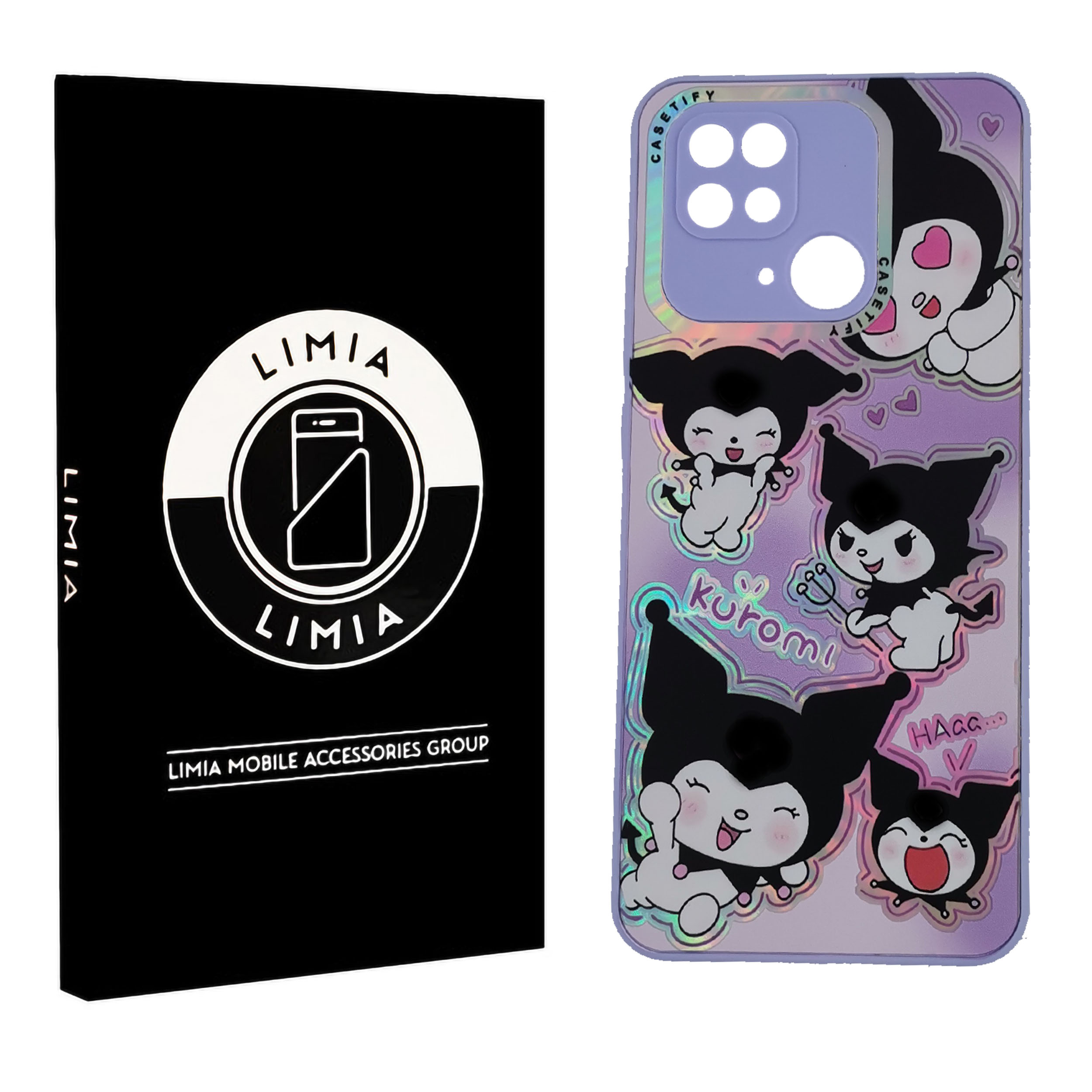 اصلی یاسی 1 قاب گوشی عروسکی شبرنگی پی وی دی کورومی شیائومی Redmi 10C/Poco C40 - تصویر 1