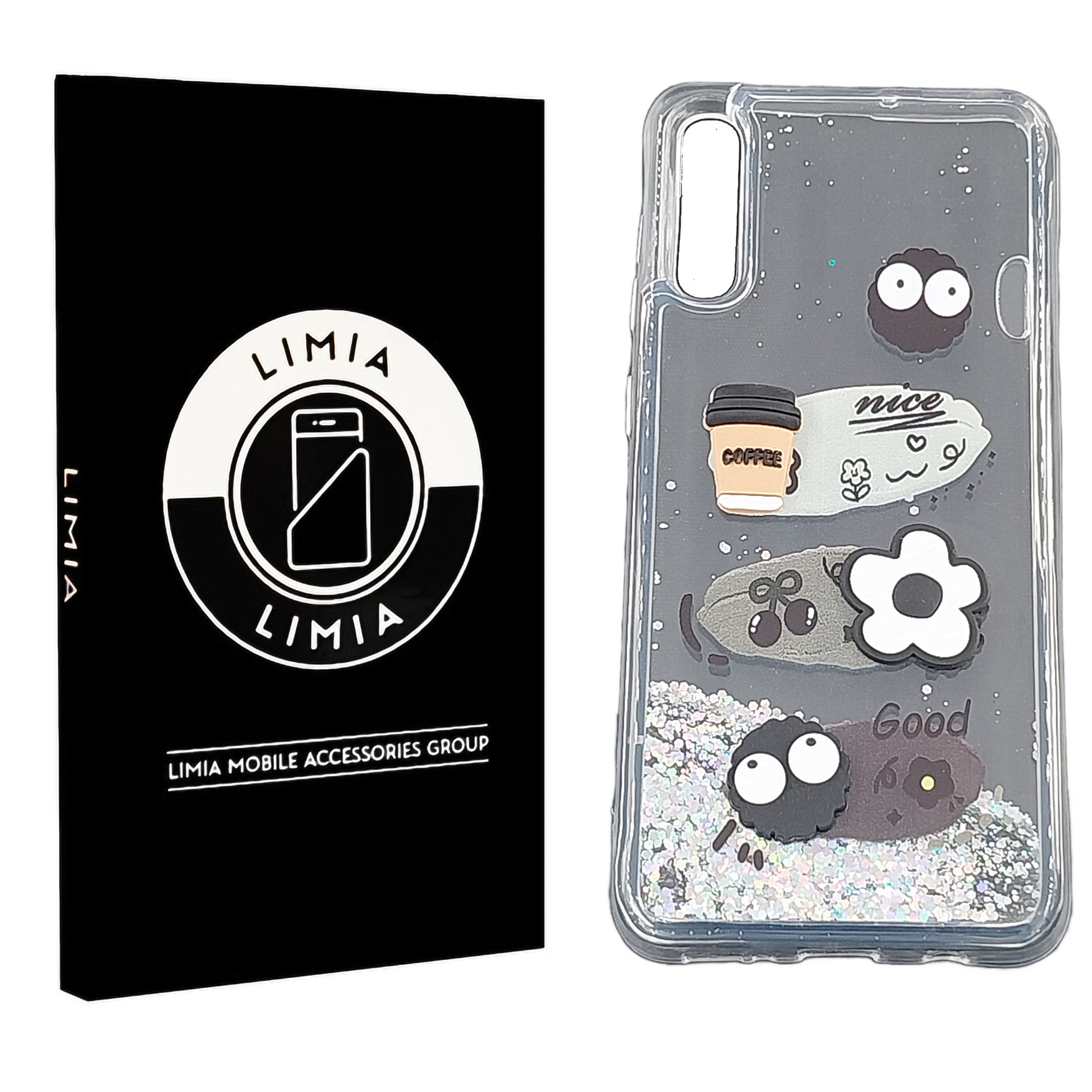 اصلی گلی نقره ایی قاب گوشی آکواریومی سامسونگ A50/A50S/A30S - تصویر 1