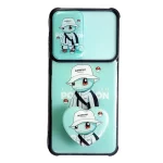 قاب گوشی عروسکی کشویی سامسونگ A22 4G به همراه پاپ سوکت - تصویر 2