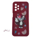قاب گوشی سولید عروسکی برجسته گربه سامسونگ A13/A23/A32 5G،قاب لنزدار عروسکی برجسته،قاب فانتزی برجسته،قاب عروسکی دخترانه،قاب عروسکی گربه