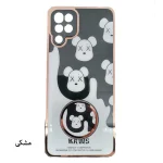 قاب گوشی الکترولنز عروسکی خرسی سامسونگ A12/M12 به همراه پاپ سوکت،قاب پسرانه سامسونگ،قاب گوشی فانتزی،قاب پاپ سوکت دار،قاب گوشی پسرانه