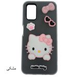 قاب گوشی پاستیلی عروسکی برجسته کیتی سامسونگ A02S/A03S،قاب گوشی عروسکی برجسته،قاب فانتزی برجسته،قاب گوشی دخترانه،قاب عروسکی کیتی
